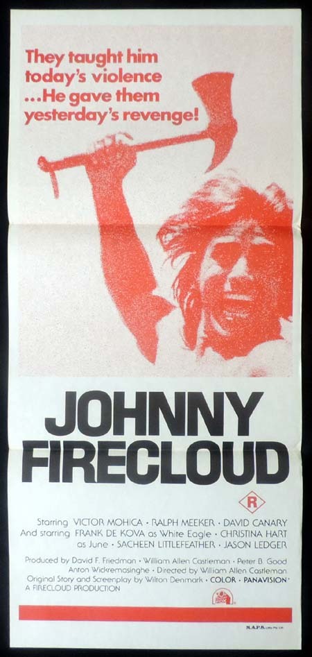 JOHNNY FIRECLOUD Original Daybill Movie poster Ralph Meeker American Indian