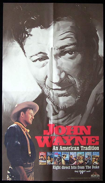 Rare JOHN WAYNE poster – Magnificent Artwork