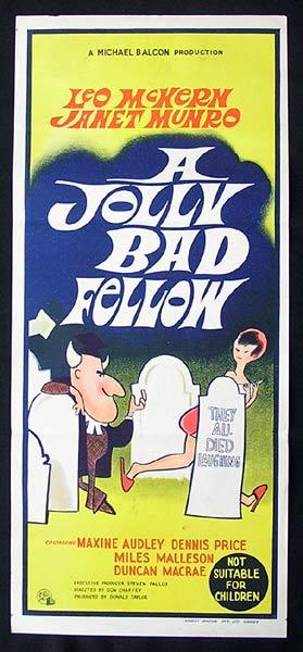A JOLLY BAD FELLOW Daybill Movie poster 1964 Leo McKern Dennis Price