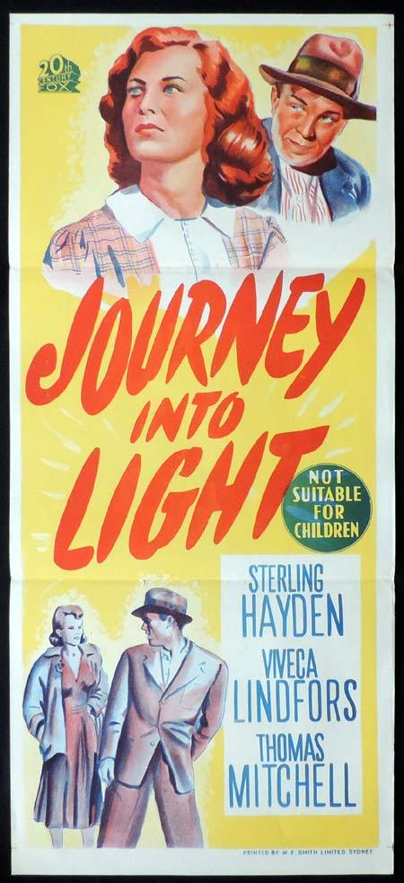 JOURNEY INTO LIGHT Original Daybill Movie Poster Viveca Lindfors Sterling Hayden