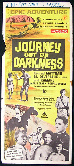 JOURNEY OUT OF THE DARKNESS Movie poster 1977 Australian Cinema Daybill