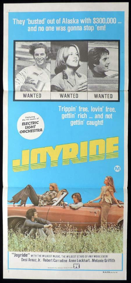 JOYRIDE Original Daybill Movie Poster Melanie Griffith Desi Arnaz