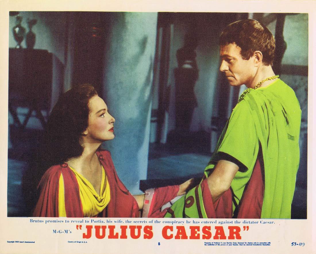 JULIUS CAESAR Original Lobby Card 8 Marlon Brando James Mason John Gielgud