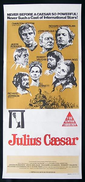 JULIUS CAESAR Original Daybill Movie Poster Charlton Heston