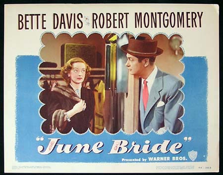 JUNE BRIDE Bette Davis ORIGINAL US Lobby card #4