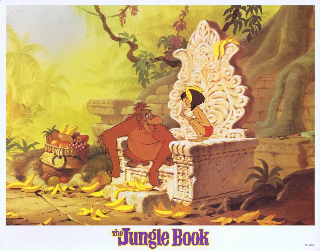THE JUNGLE BOOK Original Lobby Card 2 Walt Disney 1980sr