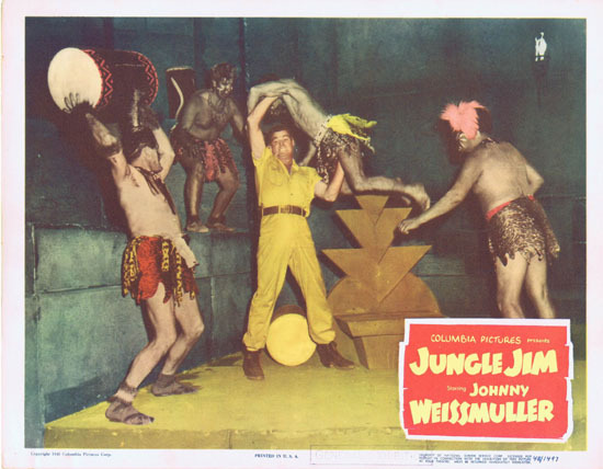 JUNGLE JIM 1948 Lobby Card 2 Johnny Weissmuller