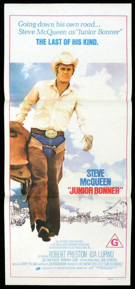 JUNIOR BONNER Original Daybill Movie Poster Steve McQueen