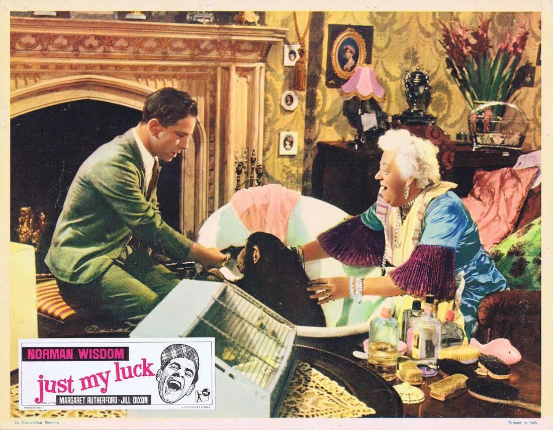 JUST MY LUCK Lobby Card 2 Norman Wisdom Margaret Rutherford