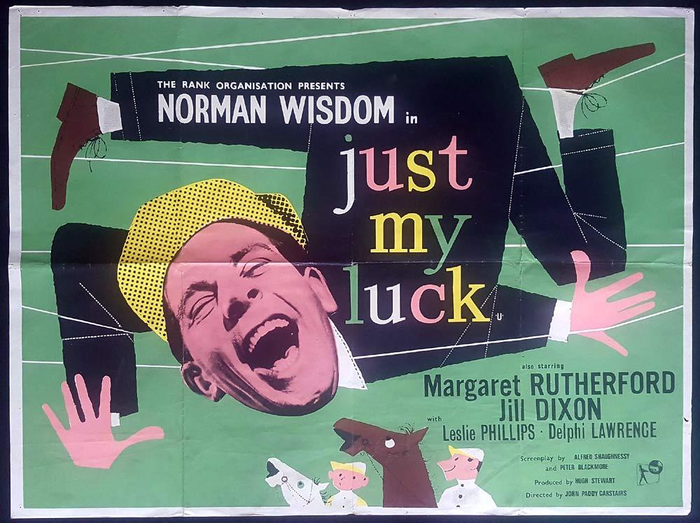 JUST MY LUCK British Quad Movie poster Norman Wisdom