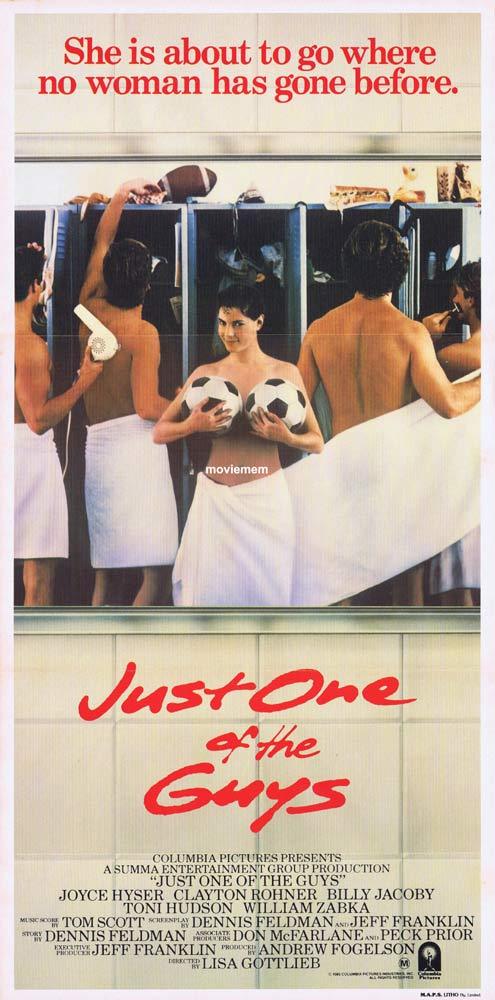 JUST ONE OF THE GUYS Original Daybill Movie Poster Joyce Hyser Clayton Rohner
