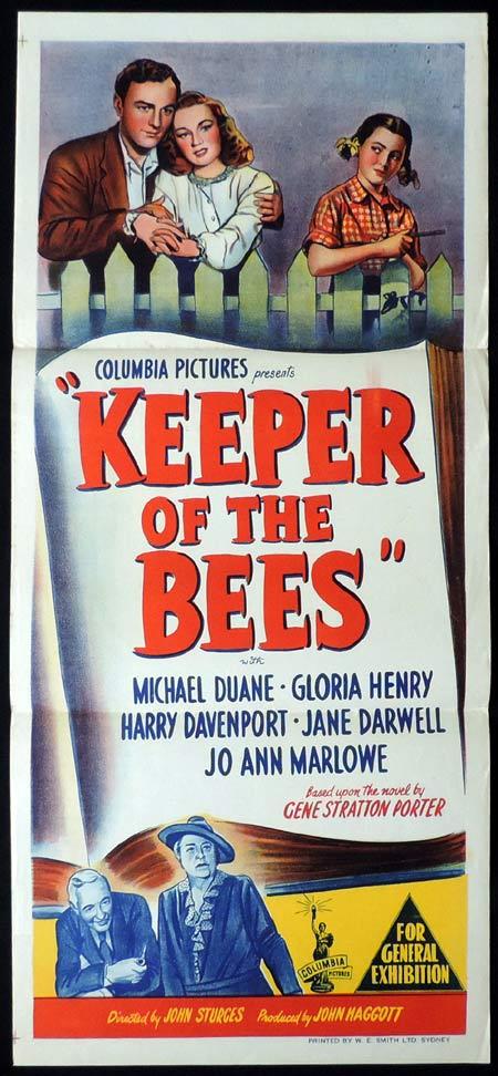 KEEPER OF THE BEES Original Daybill Movie Poster Michael Duane Gloria Henry