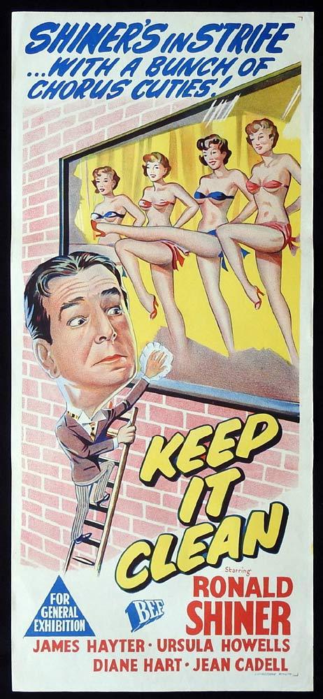 KEEP IT CLEAN Original Daybill Movie Poster Ronald Shiner James Hayter