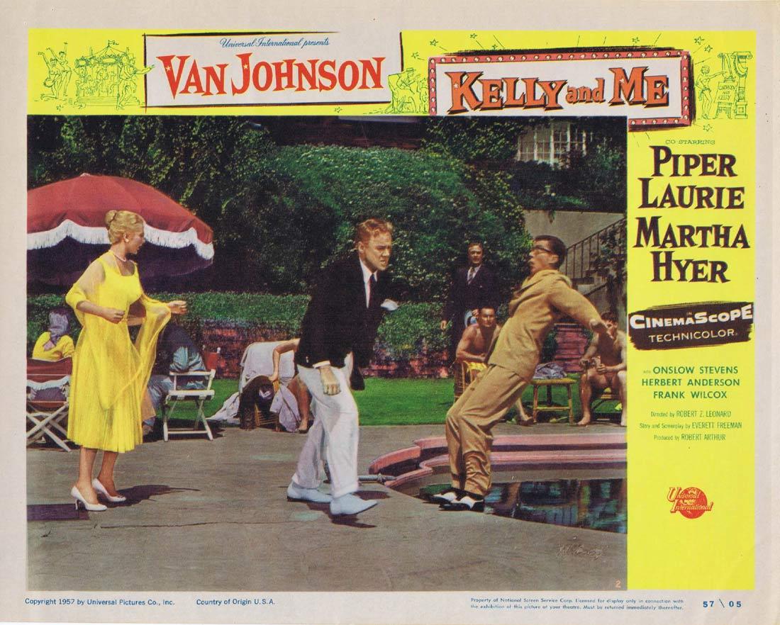 KELLY AND ME Original Lobby Card Van Johnson Piper Laurie Martha Hyer
