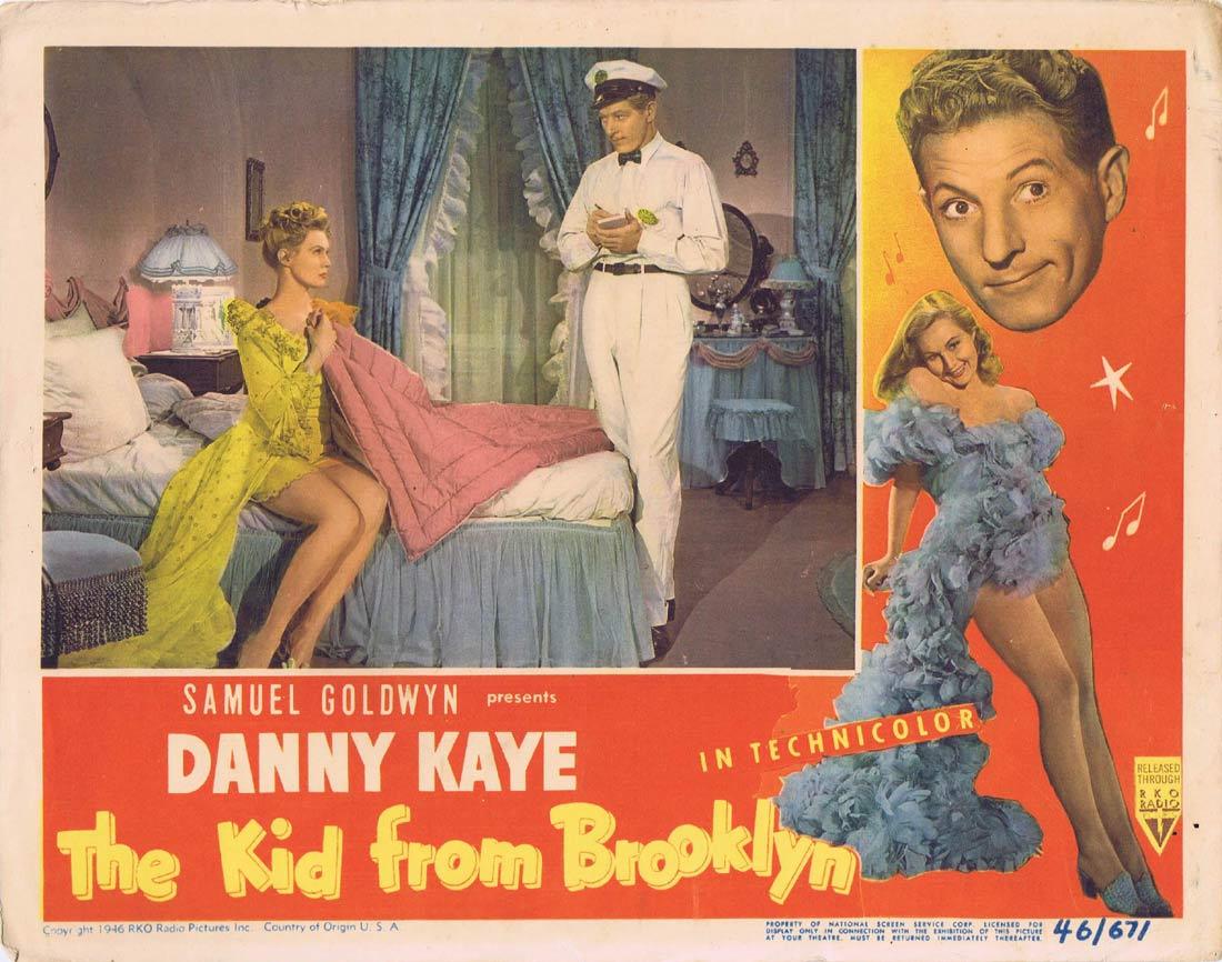 THE KID FROM BROOKLYN Vintage Lobby Card Danny Kaye Vera-Ellen Steve Cochran