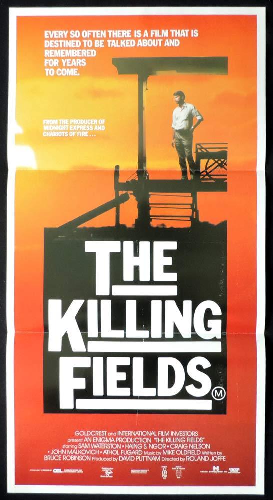 THE KILLING FIELDS Original Daybill Movie Poster Sam Waterston David Puttnam