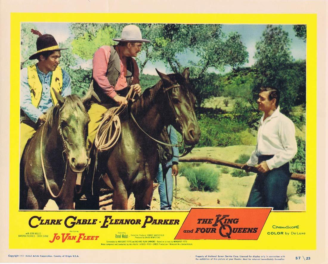 THE KING AND FOUR QUEENS Lobby Card 2 1958 Clark Gable