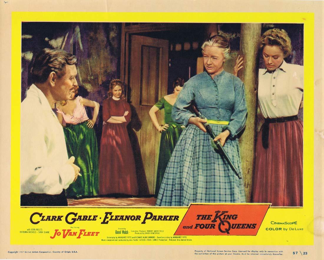 THE KING AND FOUR QUEENS Lobby Card 6 1958 Clark Gable