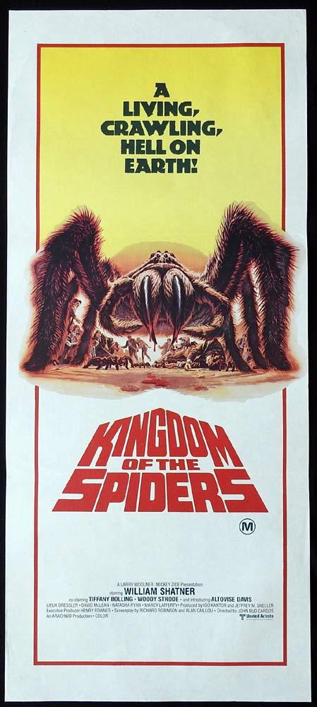 KINGDOM OF THE SPIDERS Original daybill Movie poster William Shatner Sci FI