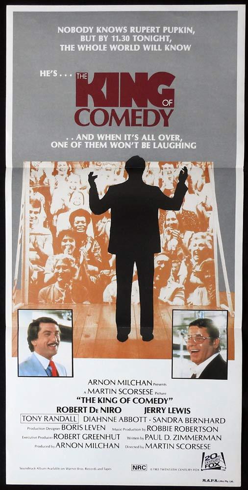 THE KING OF COMEDY Original Daybill Movie Poster Robert DeNiro Jerry Lewis