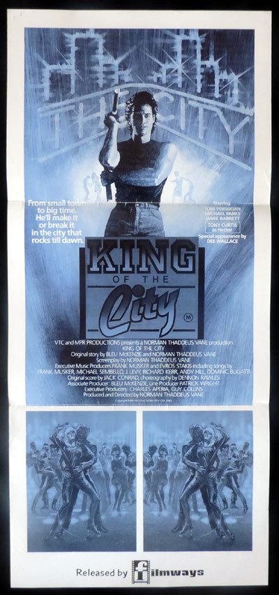 KING OF THE CITY aka CLUB LIFE Original Daybill Movie poster Tom Parsekian Tony Curtis