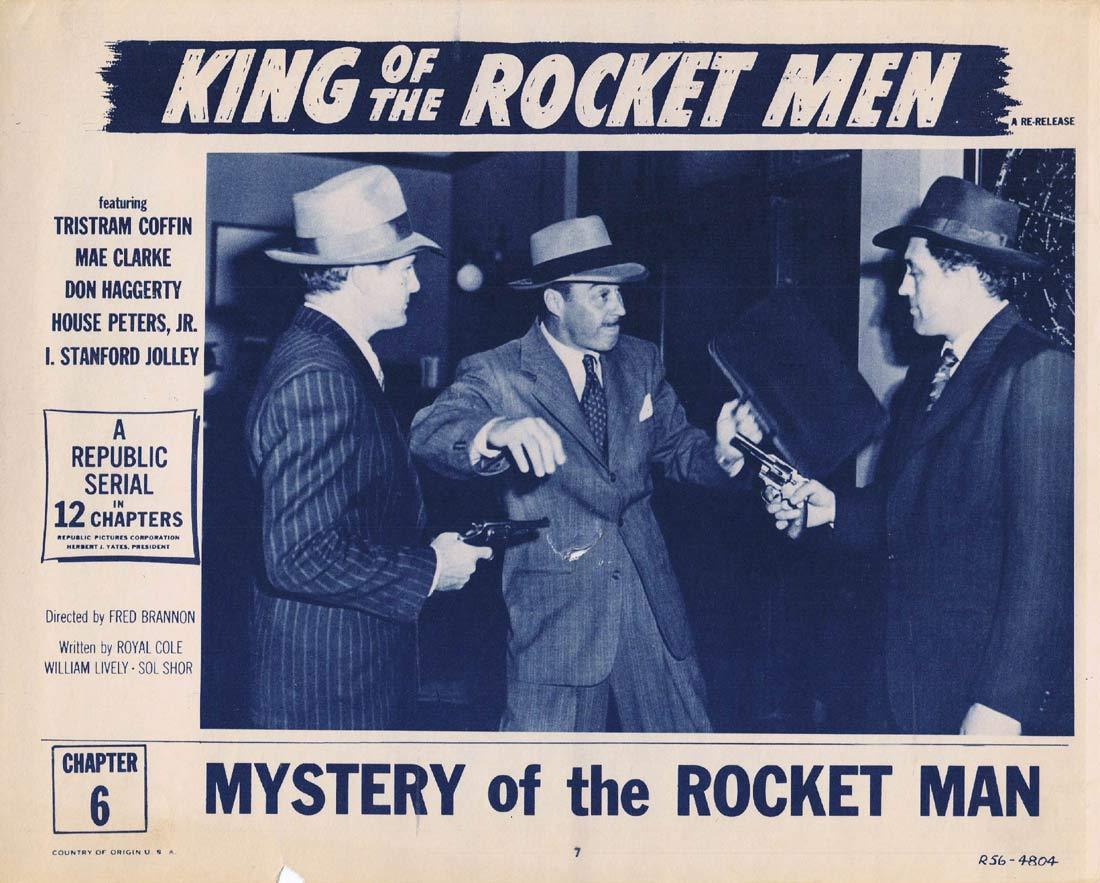 KING OF THE ROCKET MEN 1956r Republic Cliffhanger Serial Lobby Card 7 Chapt. 6