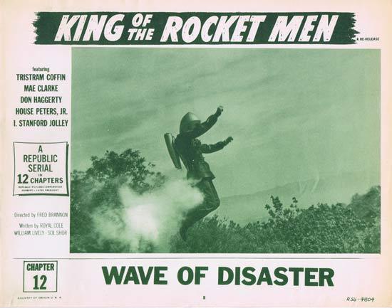 KING OF THE ROCKET MEN 1956r Republic Cliffhanger Serial Lobby Card 8 (Chapt. 12)