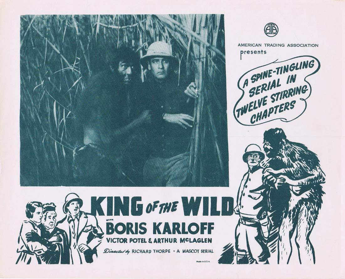 KING OF THE WILD Original Lobby Card Boris Karloff 1940sr