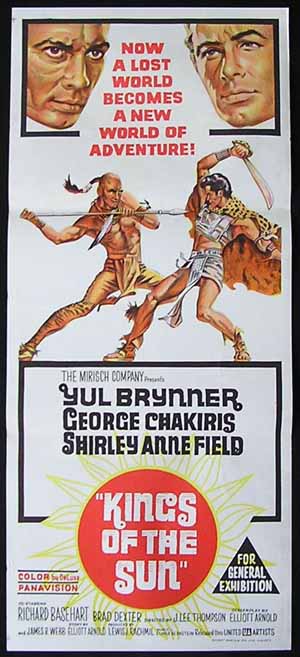 KINGS OF THE SUN Daybill Movie poster Yul Brynner