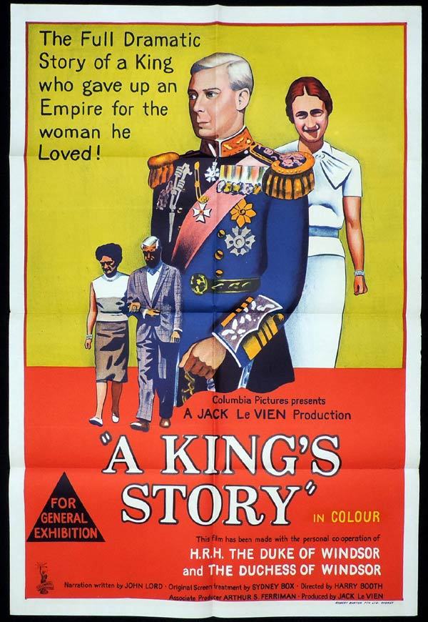 A KING’S STORY One Sheet Movie Poster Edward VIII Documentary