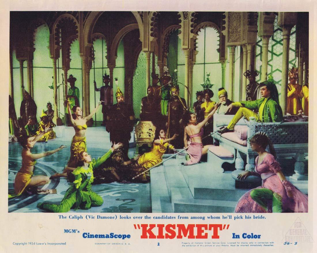 KISMET Original Lobby Card 2 Howard Keel Ann Blyth Dolores Gray