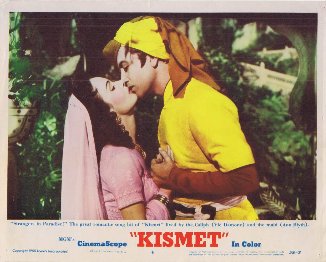 KISMET Original Lobby Card 4 Ann Blyth Dolores Gray Vic Damone