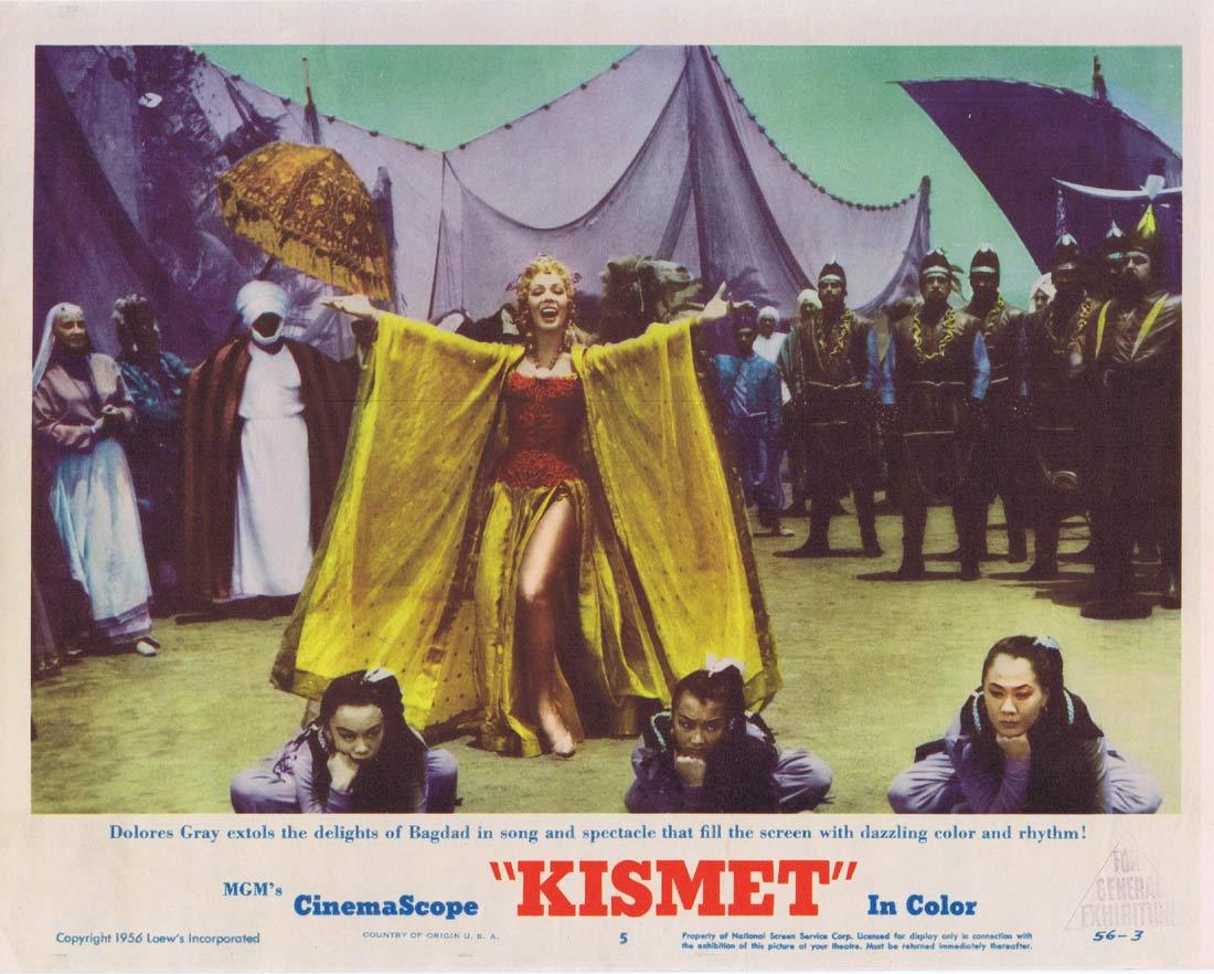 KISMET Original Lobby Card 5 Howard Keel Ann Blyth Dolores Gray