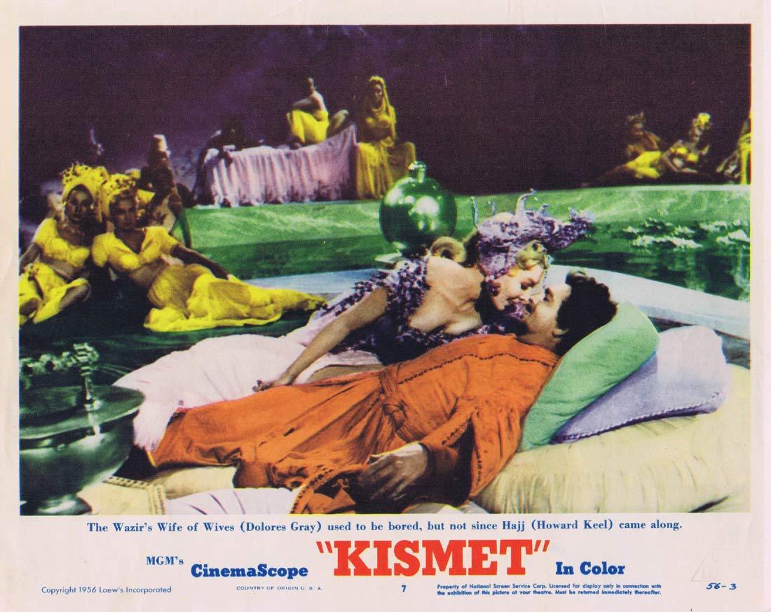 KISMET Original Lobby Card 7 Howard Keel Ann Blyth Dolores Gray