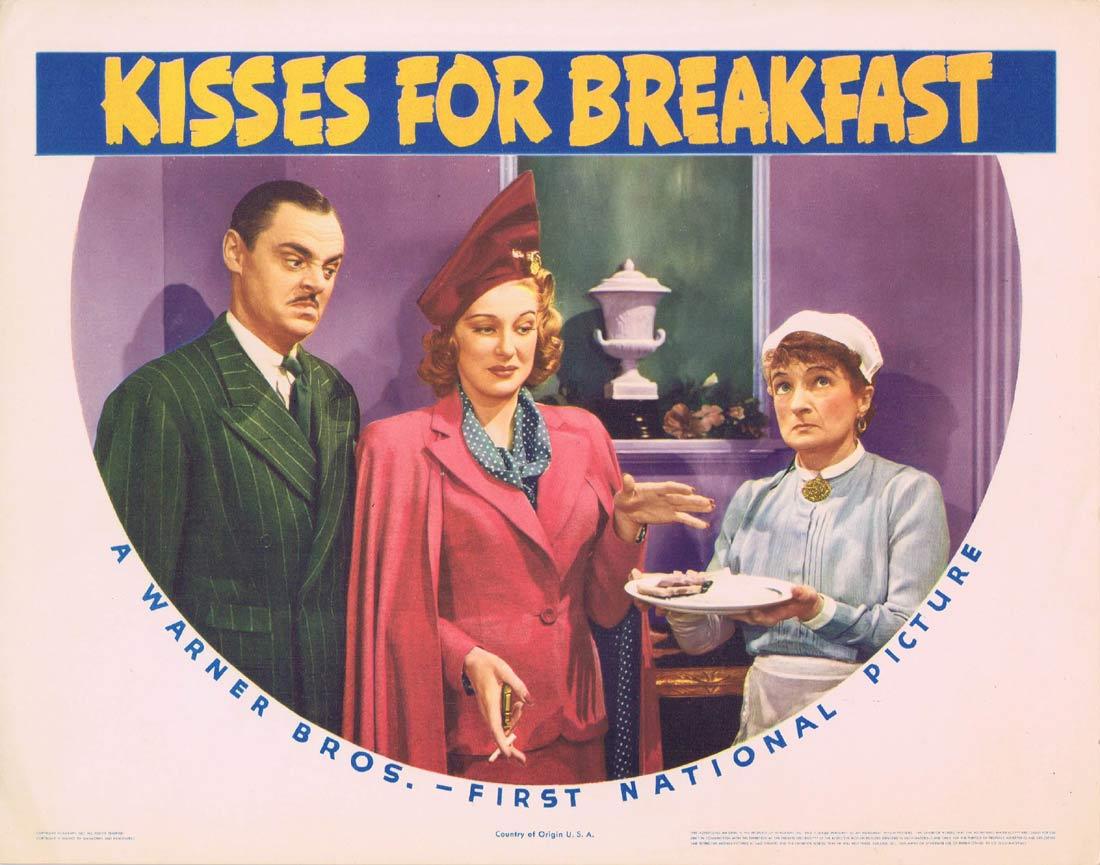 KISSES FOR BREAKFAST Lobby Card Dennis Morgan Jane Wyatt Shirley Ross