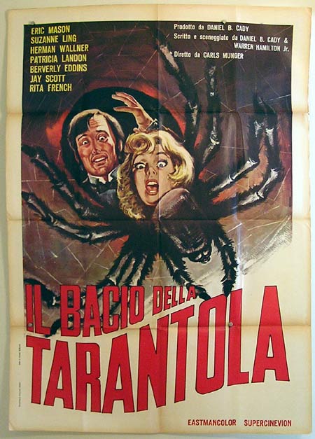 KISS OF THE TARANTULA Italian Movie Poster Spider Horror art