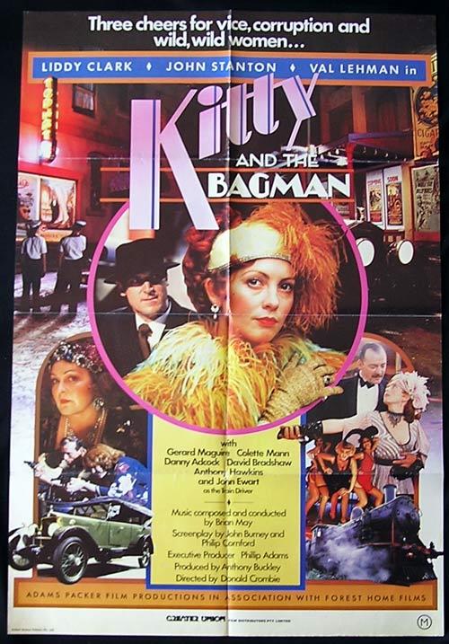 KITTY AND THE BAGMAN ’82 Collette Mann RARE 1 sheet poster