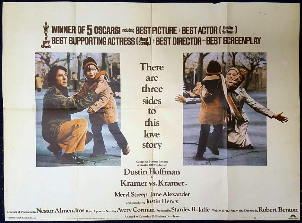 KRAMER VERSUS KRAMER Original British Quad poster Dustin Hoffman Meryl Steep