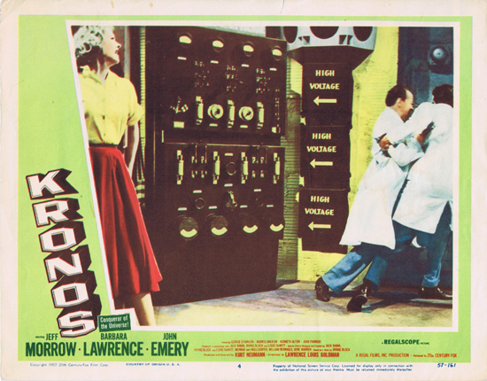 KRONOS Lobby card 4 Jeff Morrow 1957 Science Fiction