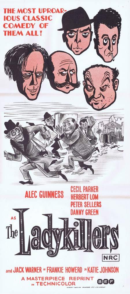 THE LADYKILLERS Original Daybill Movie Poster Alec Guinness Reginald Mount
