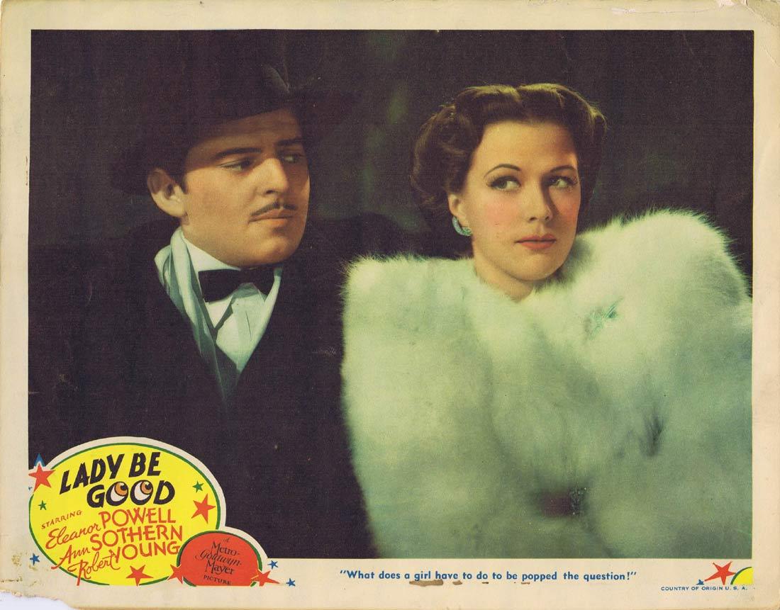 LADY BE GOOD Lobby Card Eleanor Powell Robert Young Ann Sothern