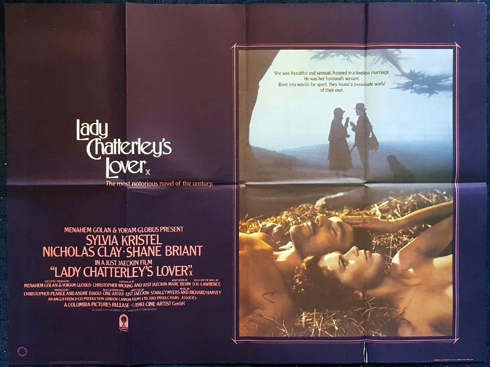 LADY CHATTERLEY’S LOVER British Quad Movie poster Sylvia Kristel