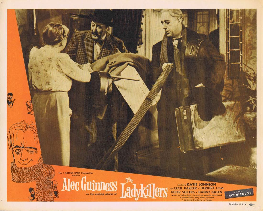 THE LADYKILLERS Original Lobby Card 3 Alec Guinness Cecil Parker Ealing