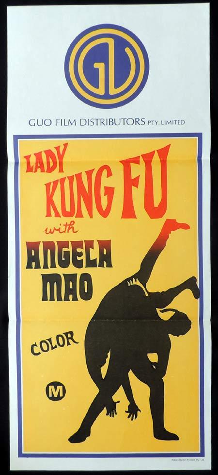 LADY KUNG FU Stock GUO Blank Daybill Movie poster 1970s