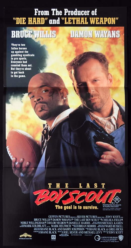 THE LAST BOY SCOUT Original Daybill Movie poster Bruce Willis Damon Wayans