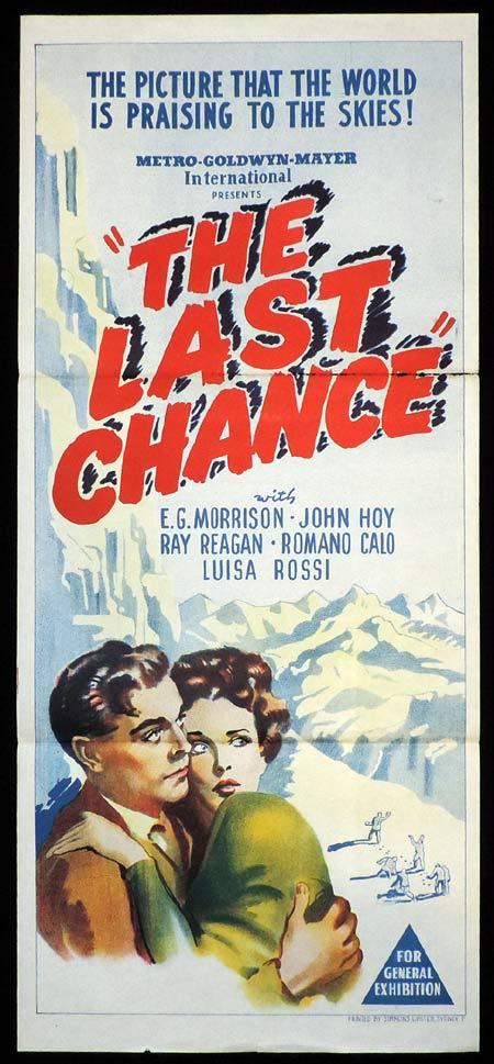THE LAST CHANCE Original Daybill Movie Poster Ewart G. Morrison