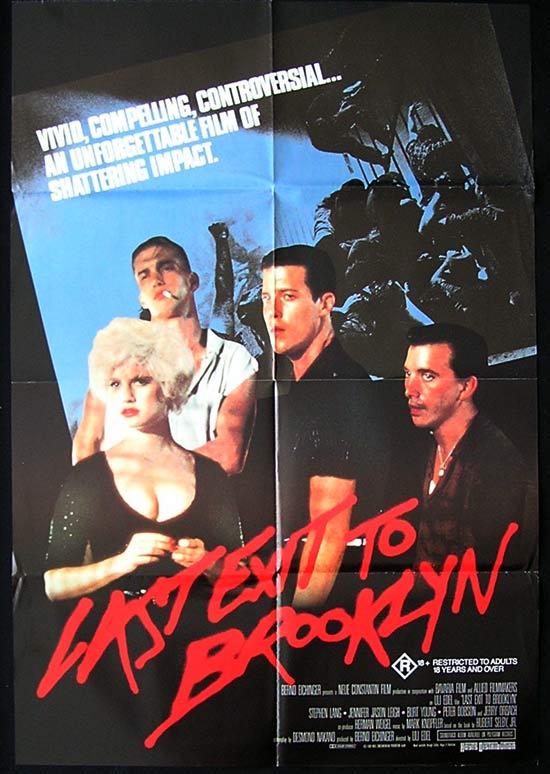 LAST EXIT TO BROOKLYN Original One sheet Movie poster Jennifer Jason Leigh