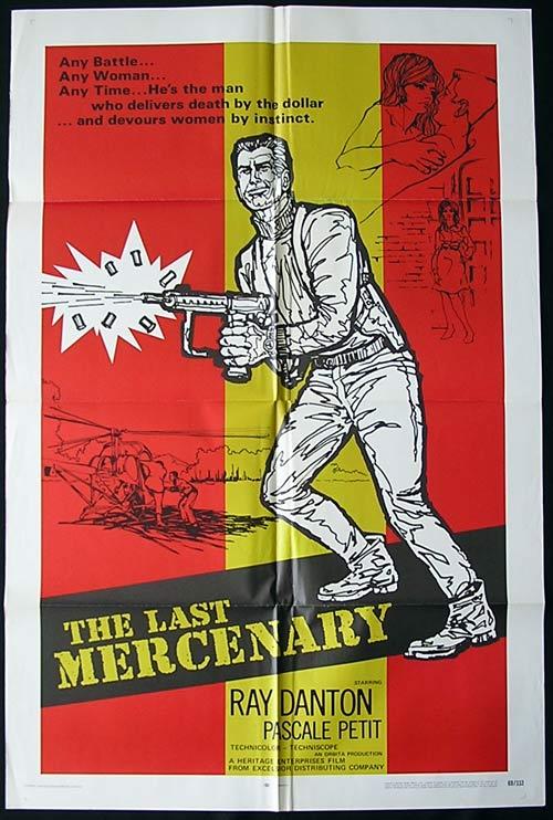 THE LAST MERCENARY Original One sheet Movie poster Ray Danton Pascale Petit