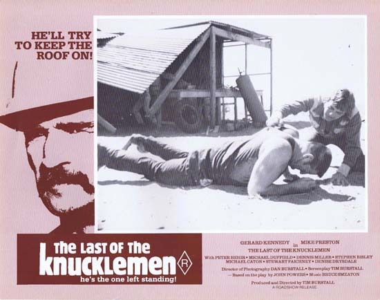 LAST OF THE KNUCKLEMEN 1979 Lobby Card 2 Australian Film Gerard Kennedy