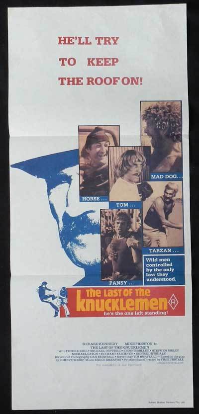 LAST OF THE KNUCKLEMEN Original Daybill Movie Poster 1979 Classic AUSTRALIAN FILM